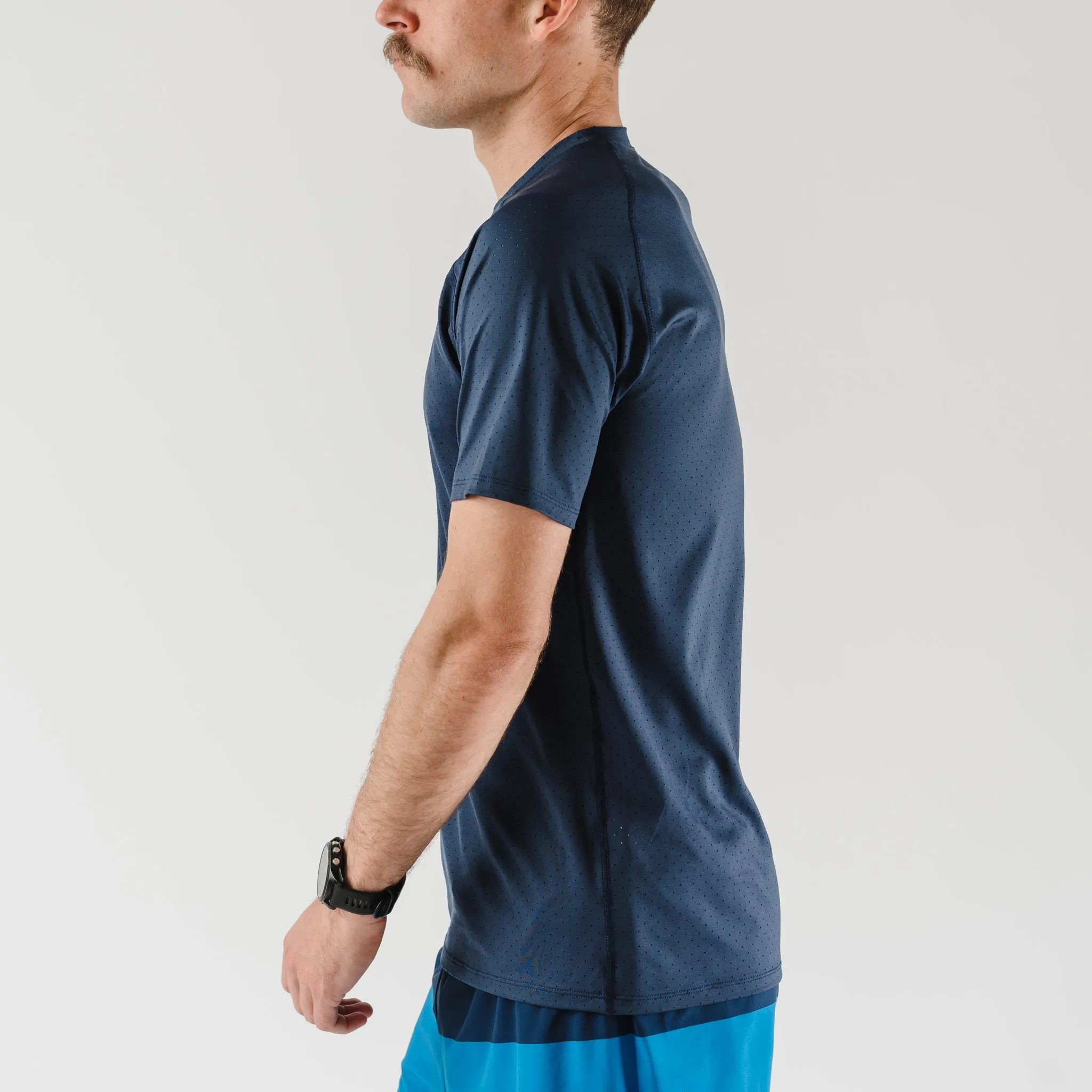 rabbit - ICE Perf Tee SS - Dress Blues - Men's
