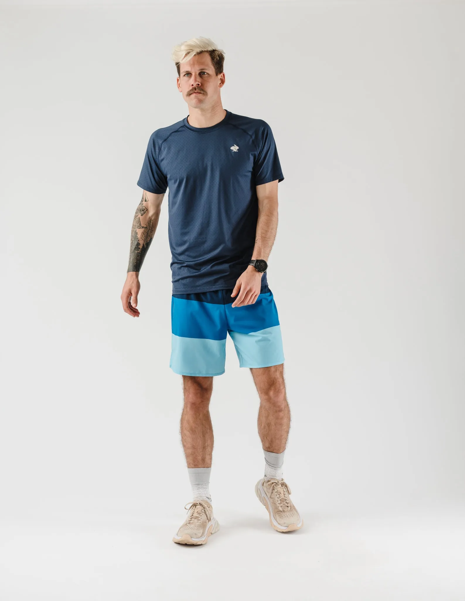 rabbit - ICE Perf Tee SS - Dress Blues - Men's