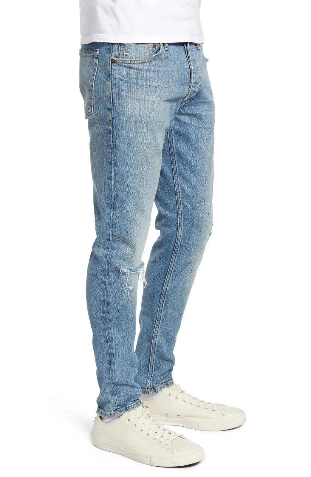Rag & Bone Fit 1 Ripped Extra Slim Fit Jeans