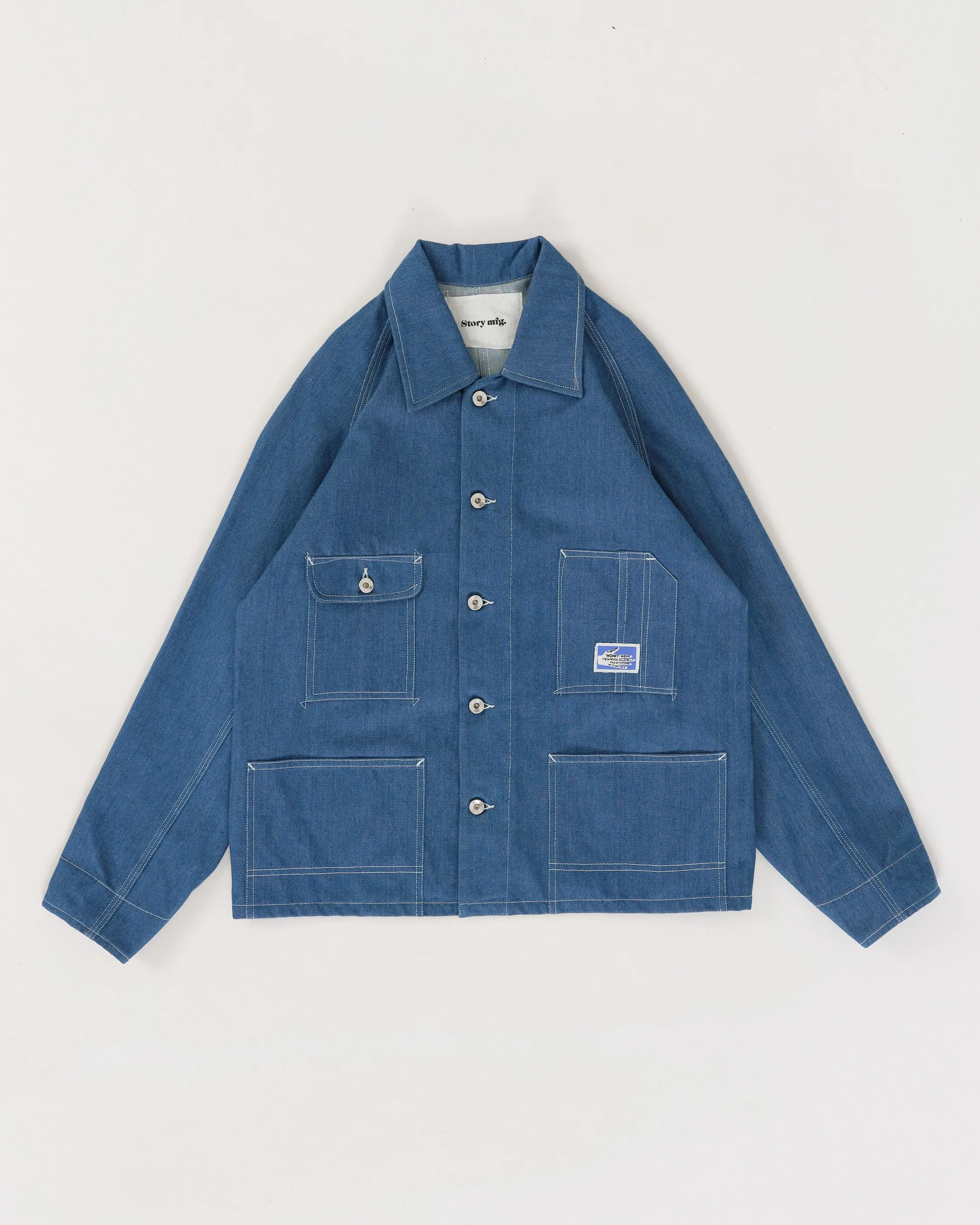 Railroad Jacket - Indigo Denim Wonky-Wear