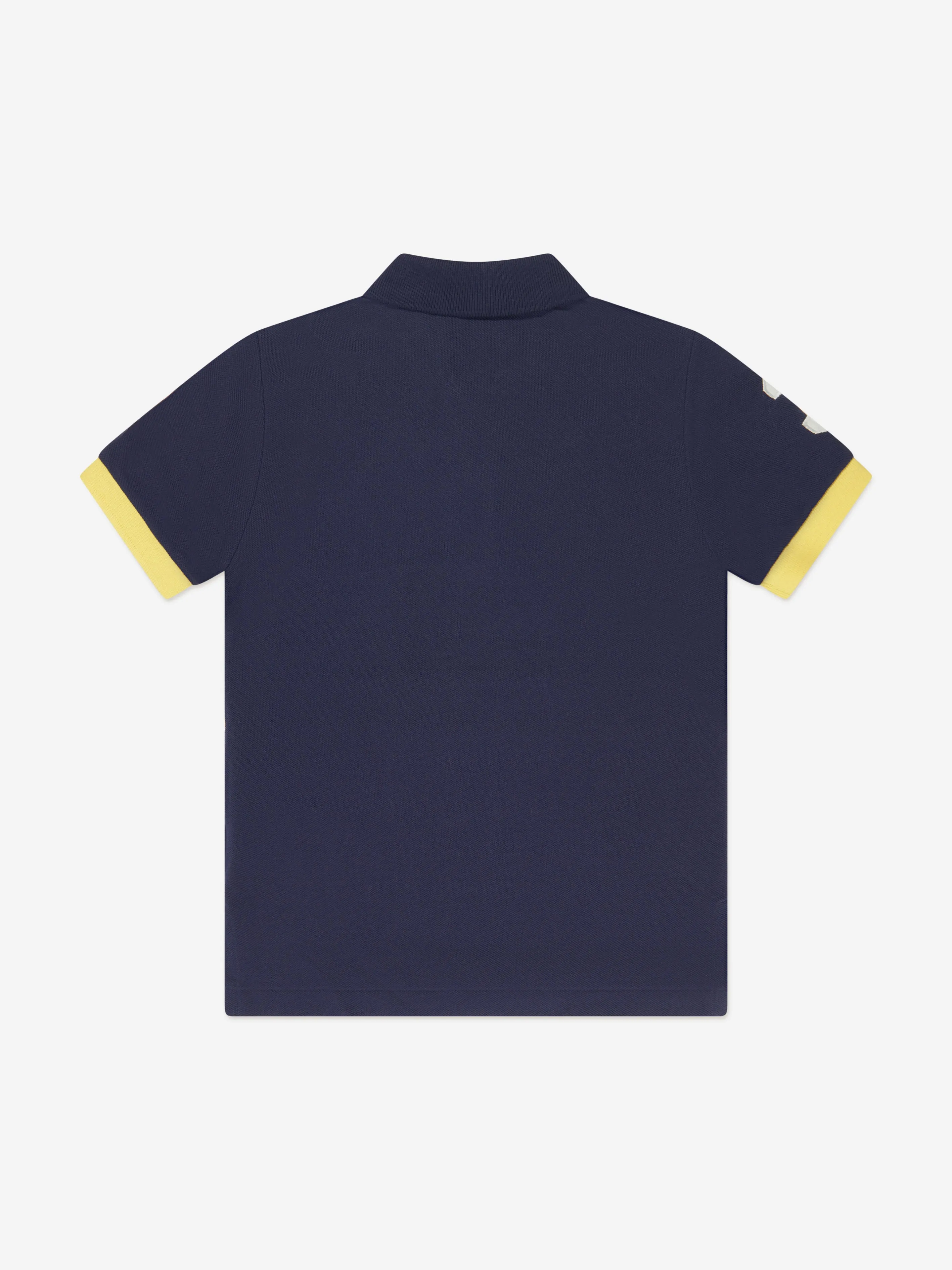 Ralph Lauren Boys Striped Polo Shirt in Navy