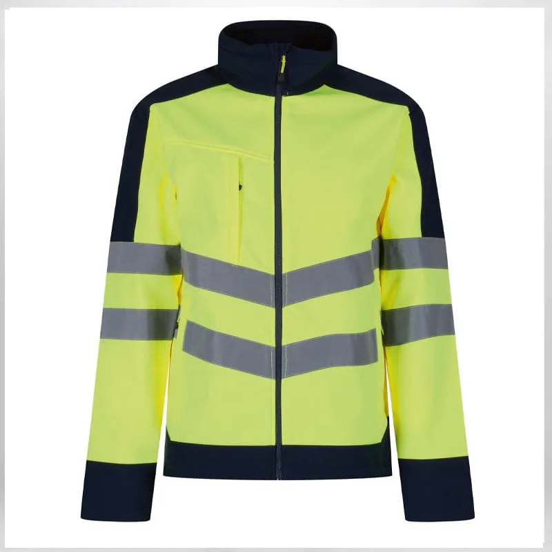 Regatta Hi Vis Waterproof Softshell TRA625