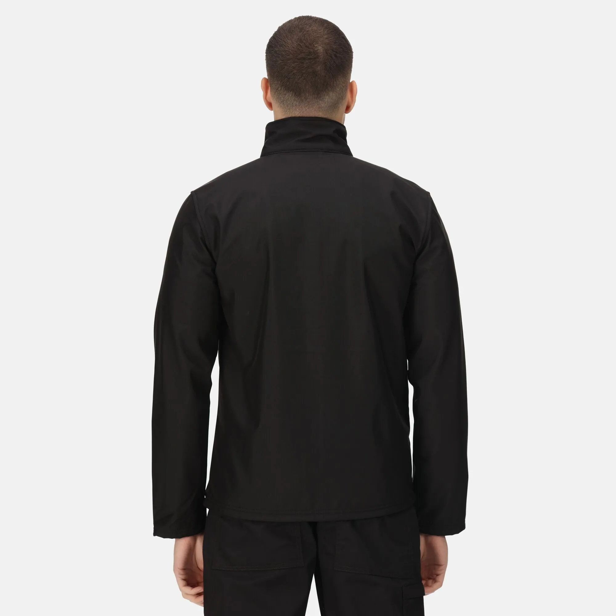Regatta Men's Octagon II 3 Layer Membrane Printable Water Repellent, Windproof, Breathable Softshell Jacket-BLACK