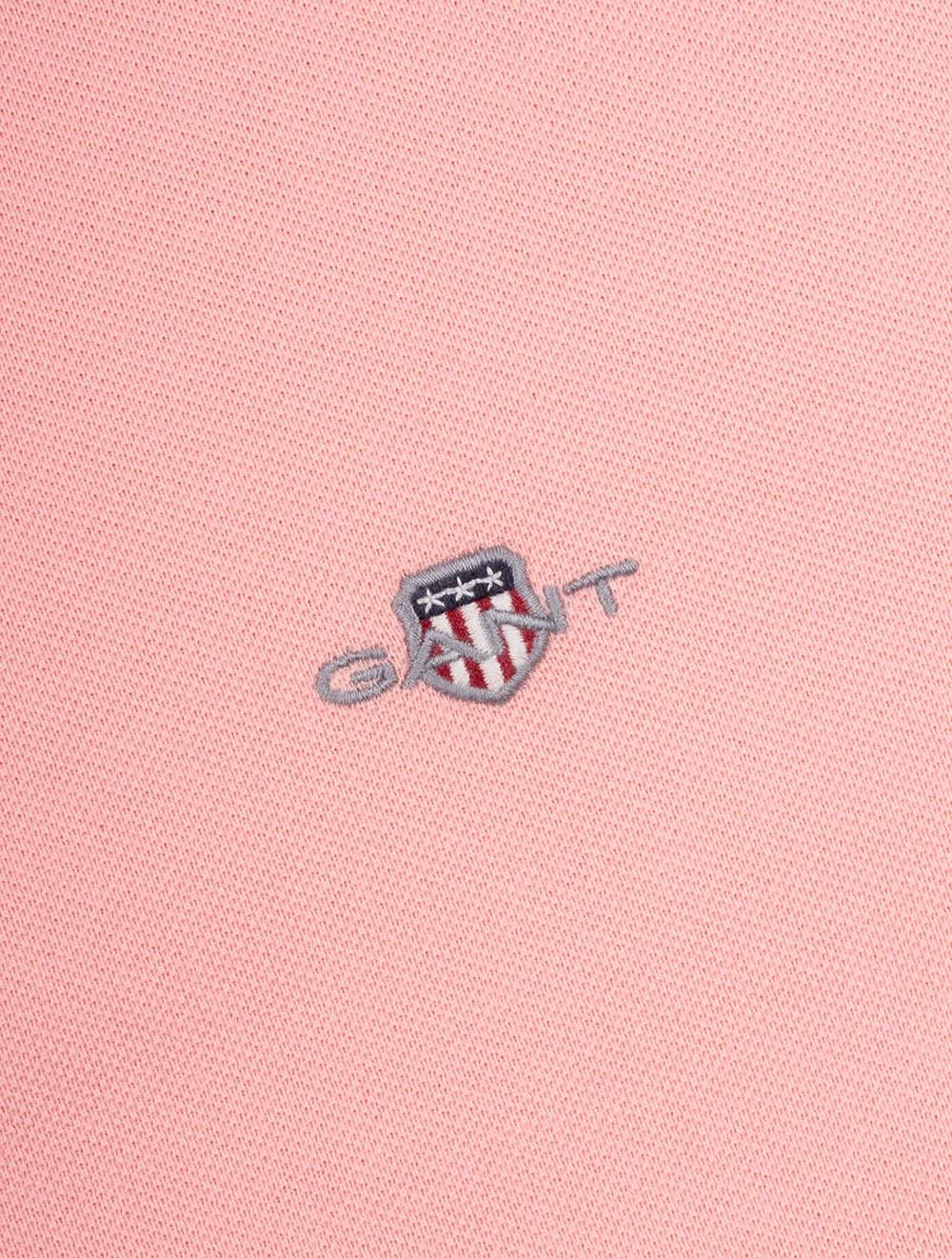 Regular Shield Short Sleeve Pique Polo Bubbelgum Pink
