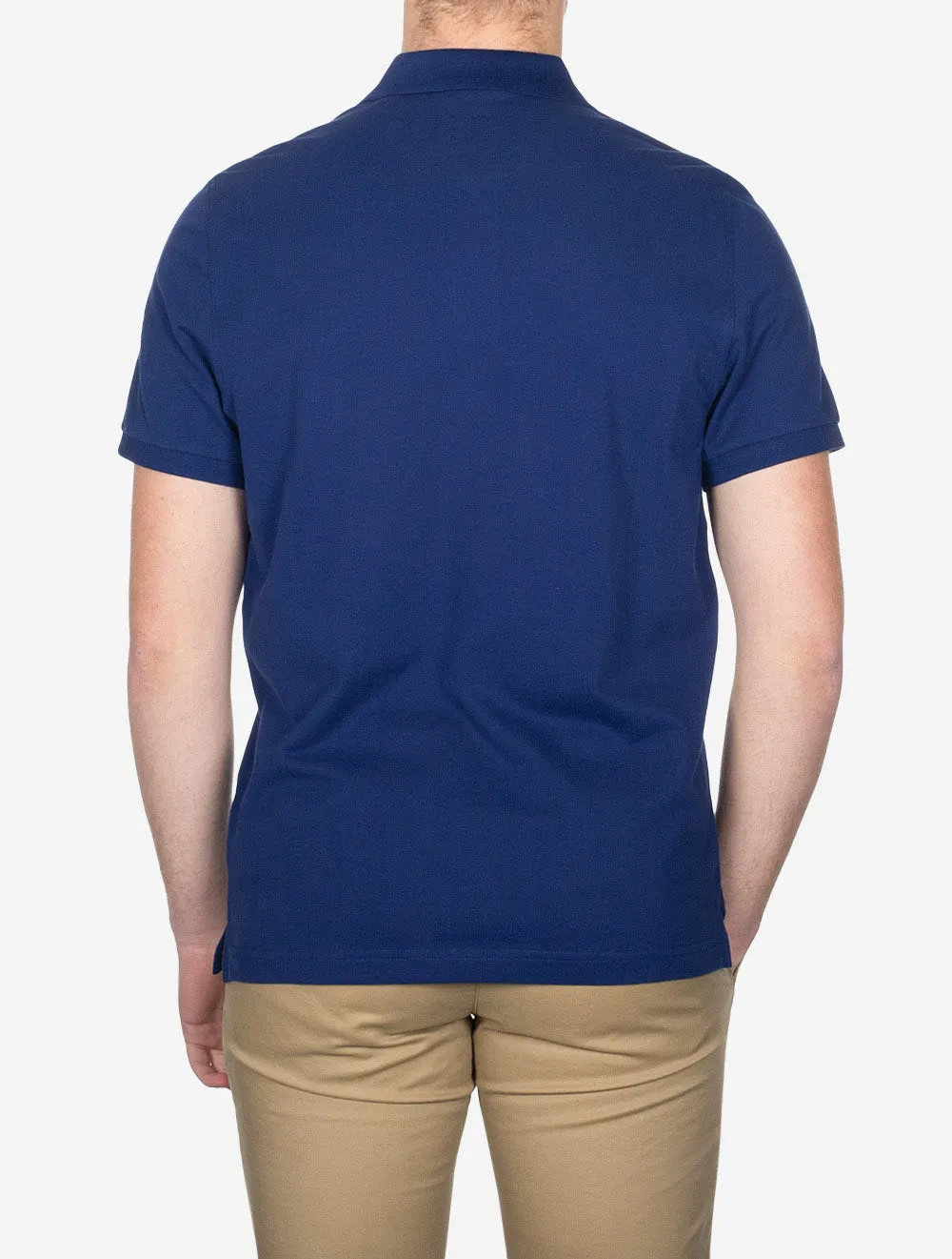 Regular Shield Short Sleeve Pique Polo Rich Navy