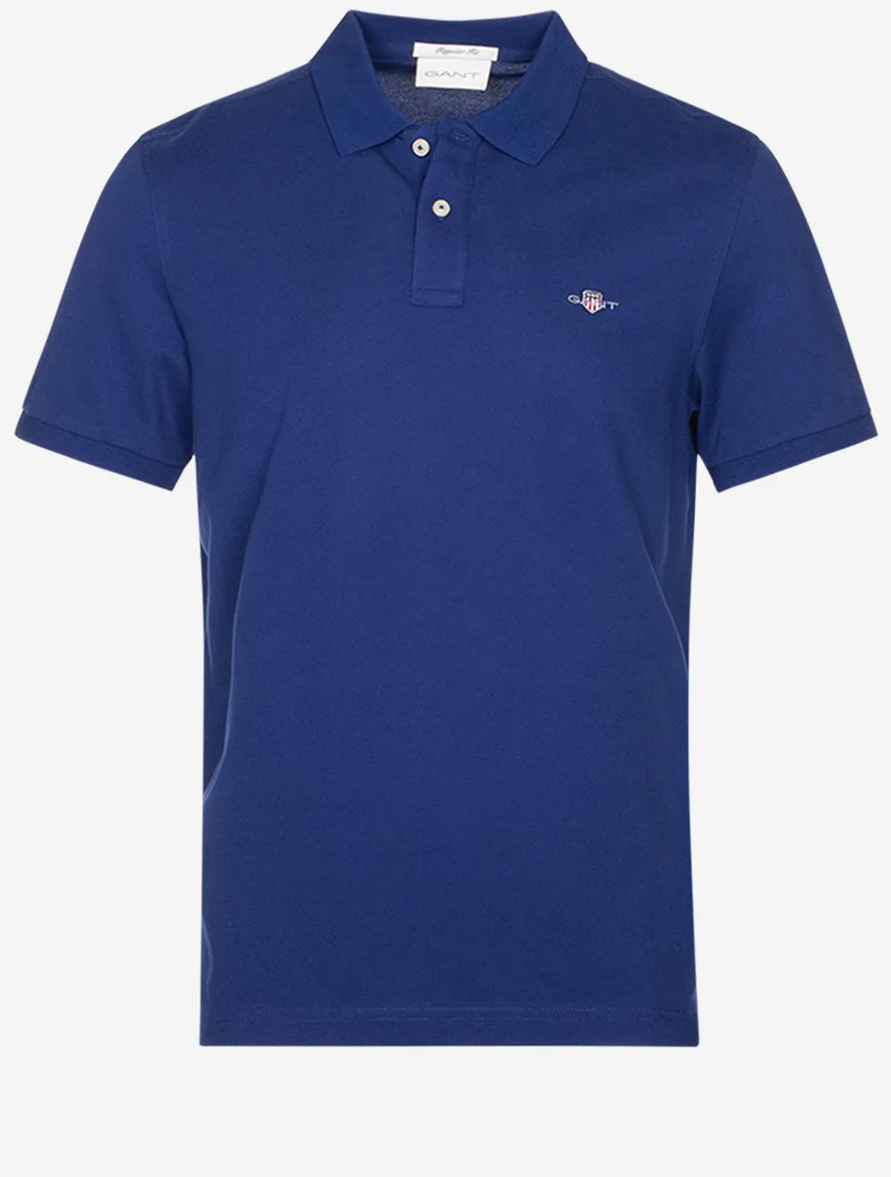 Regular Shield Short Sleeve Pique Polo Rich Navy