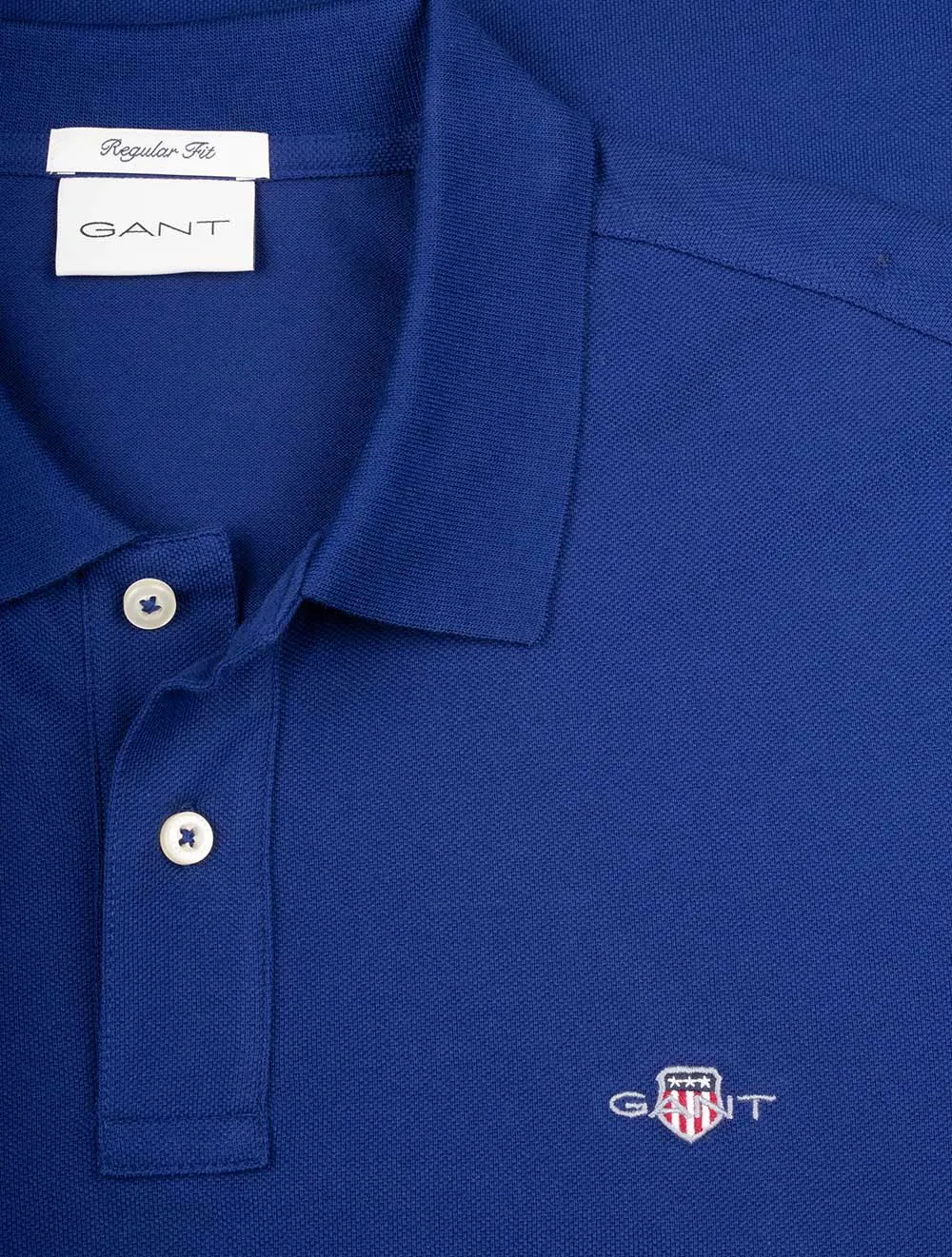 Regular Shield Short Sleeve Pique Polo Rich Navy
