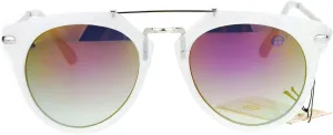 Retro Round Aviator Sunglasses Womens Designer Fashion Aviators