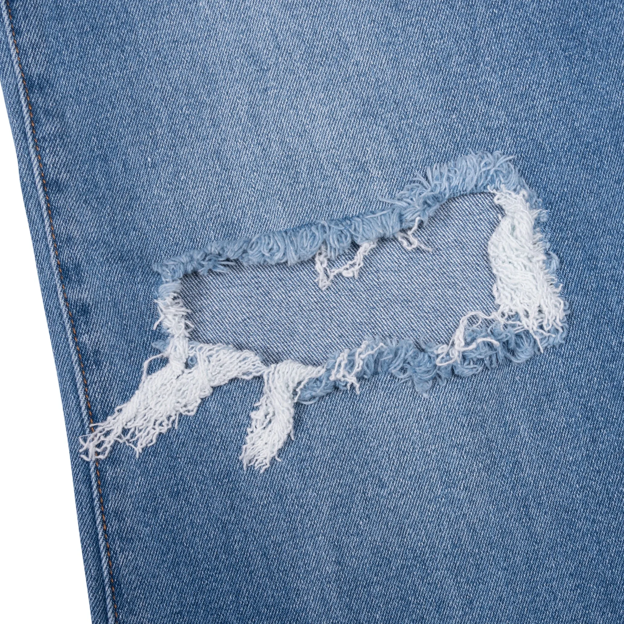 Rewind High Rise Distressed Straight Leg Jeans - Medium Wash