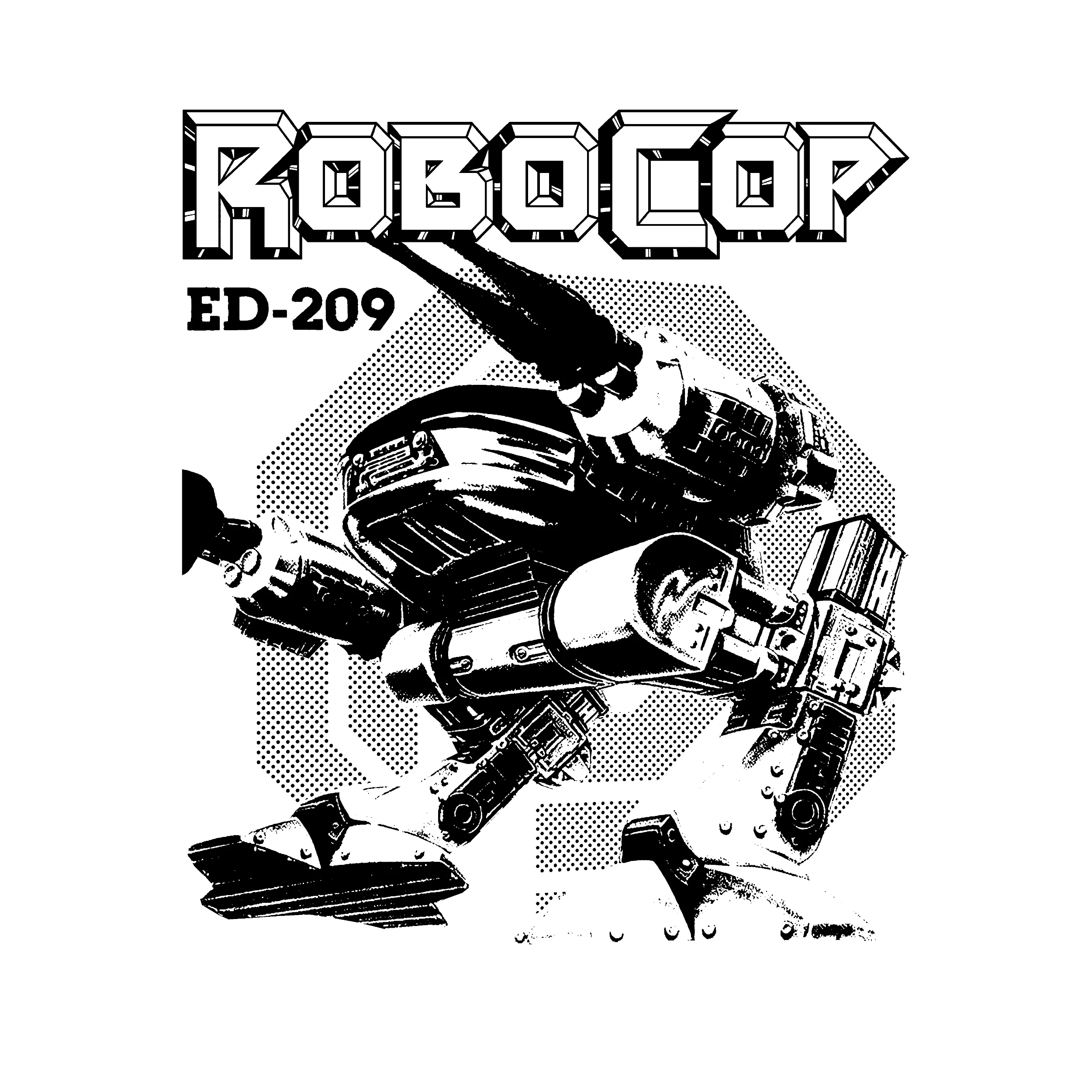 Robocop ED-209 Slim Fit Tee