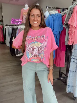 Rock N Roll 1979 Pink Graphic Tee
