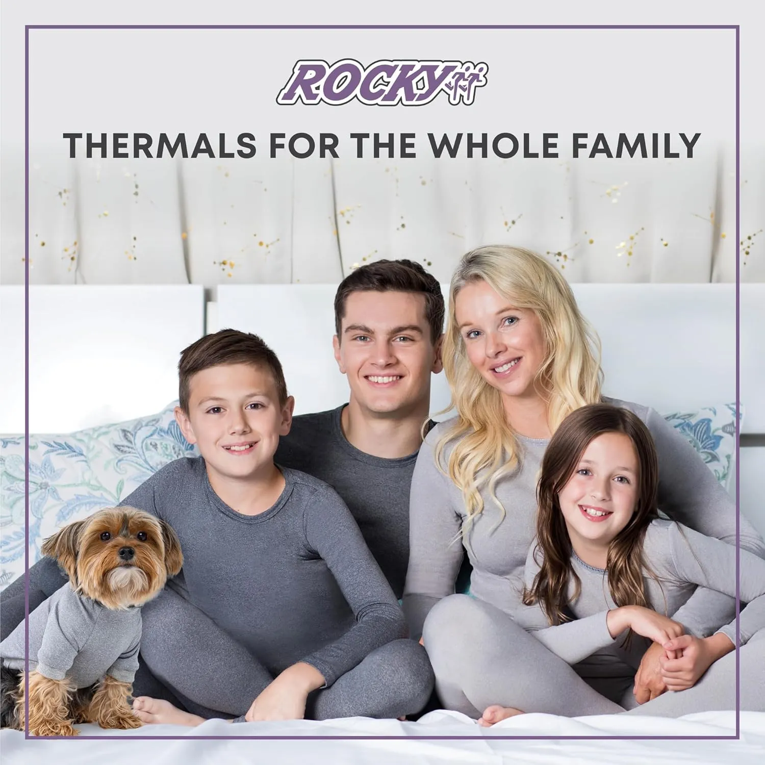 Rocky Thermal Shirts for Men Long Sleeve Thermals Base Layer Top Warm Fleece Lined Long Johns Underwear Cold Weather/Skiing