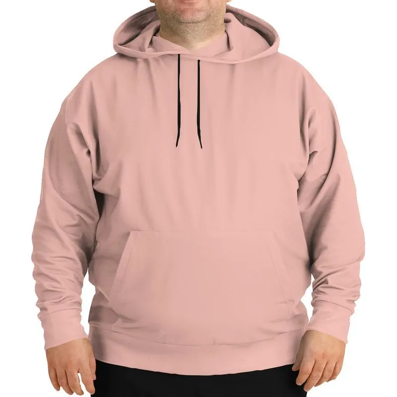 Rose Gold Hoodie | Unisex | with PLUS sizes | Bright Pale Pastel Pink Red | C0M30Y22K0