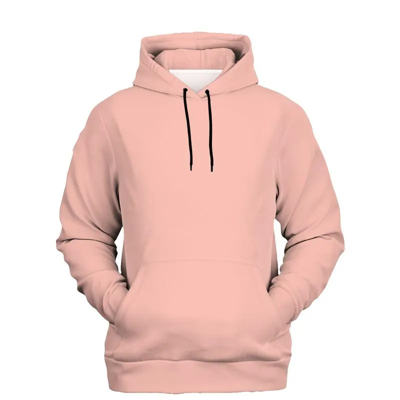 Rose Gold Hoodie | Unisex | with PLUS sizes | Bright Pale Pastel Pink Red | C0M30Y22K0