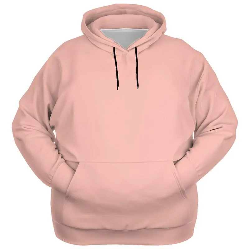 Rose Gold Hoodie | Unisex | with PLUS sizes | Bright Pale Pastel Pink Red | C0M30Y22K0