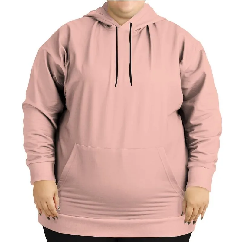 Rose Gold Hoodie | Unisex | with PLUS sizes | Bright Pale Pastel Pink Red | C0M30Y22K0