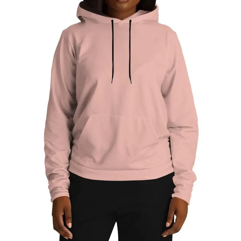 Rose Gold Hoodie | Unisex | with PLUS sizes | Bright Pale Pastel Pink Red | C0M30Y22K0
