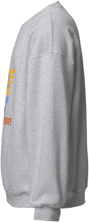 Runners Lifestyle Retro Bold Graphic Unisex Sweatshirt- Run Recover Repeat Relax Colorful Graphic Pullover Long Sleeve