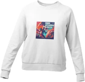 Running Fashion Graphic Sweatshirt Unisex - Run Without Limits Graphic Sweater for Men, Night Runner Workout Sweatshirt