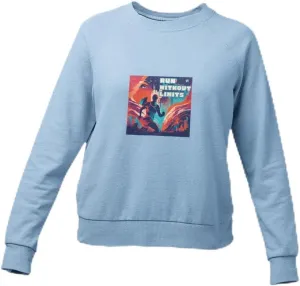 Running Fashion Graphic Sweatshirt Unisex - Run Without Limits Graphic Sweater for Men, Night Runner Workout Sweatshirt