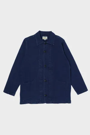 Rustic Plainweave Hunting Jacket - Indigo