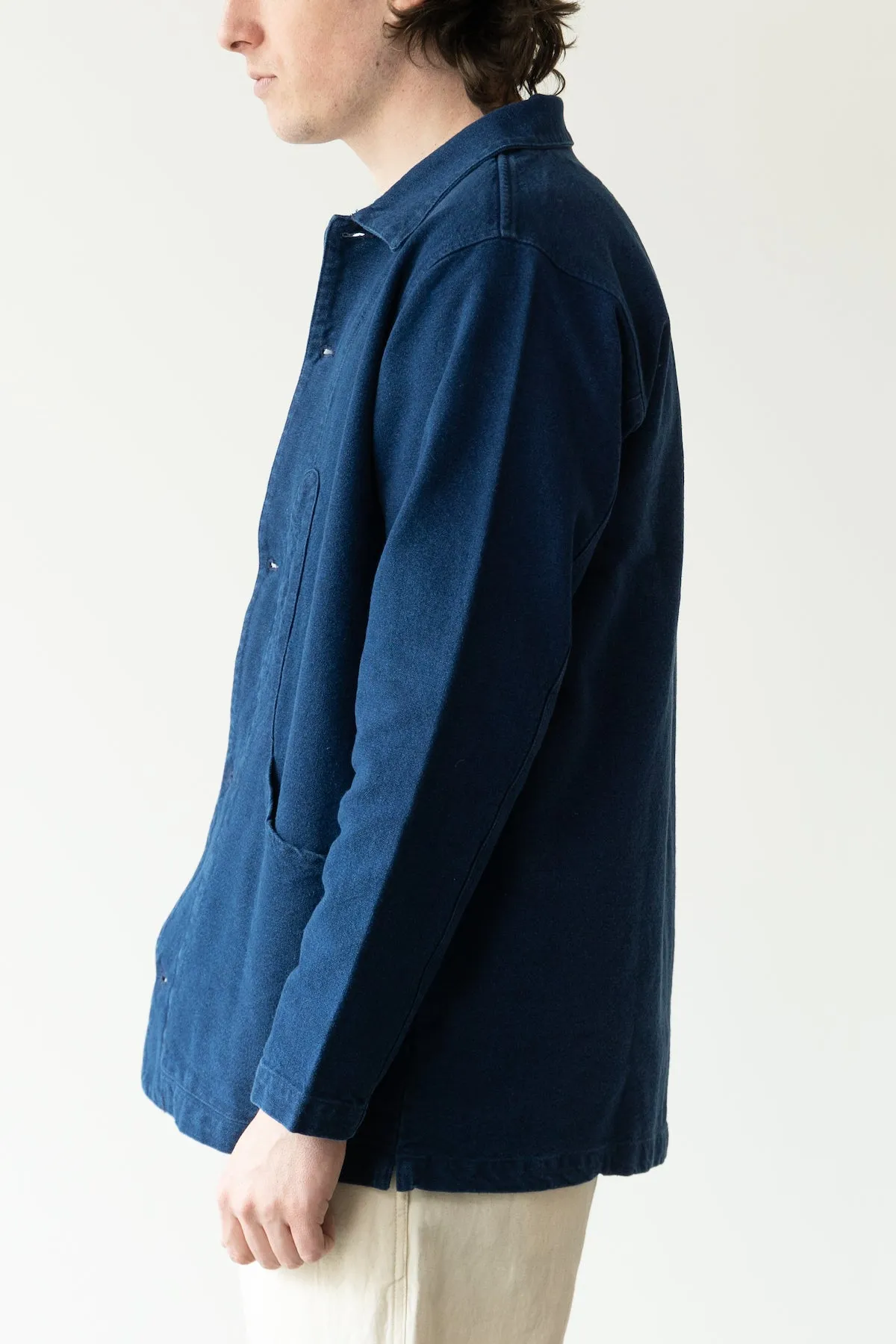 Rustic Plainweave Hunting Jacket - Indigo