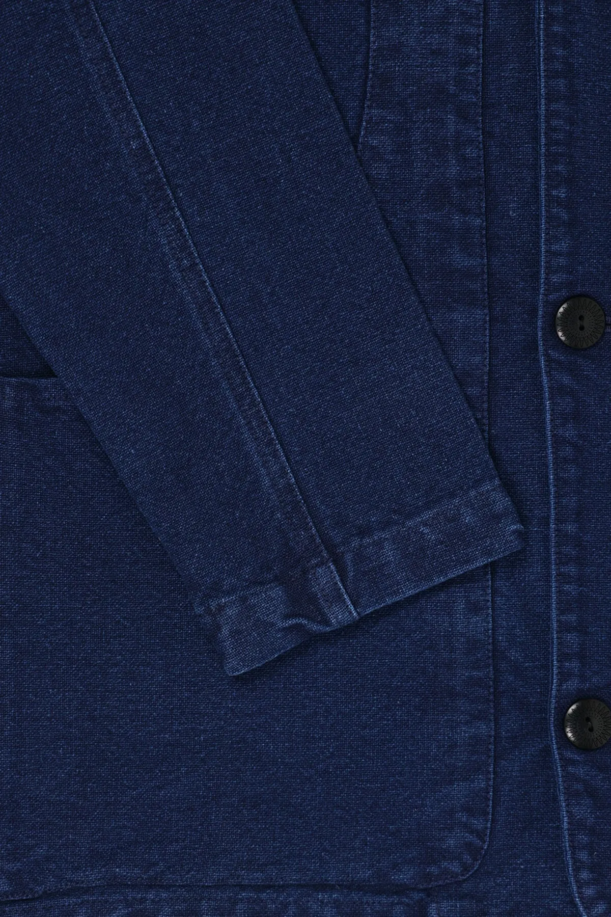 Rustic Plainweave Hunting Jacket - Indigo