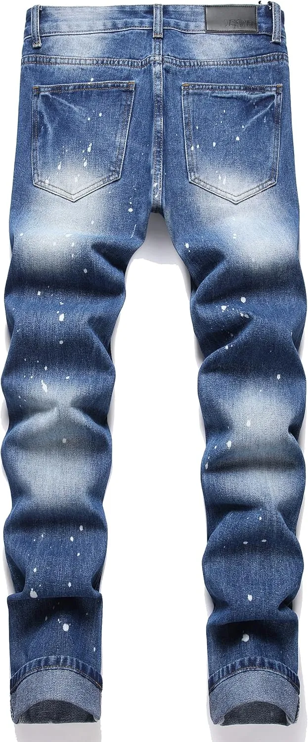 RXXKKK Men's Regular Slim Fit Jeans