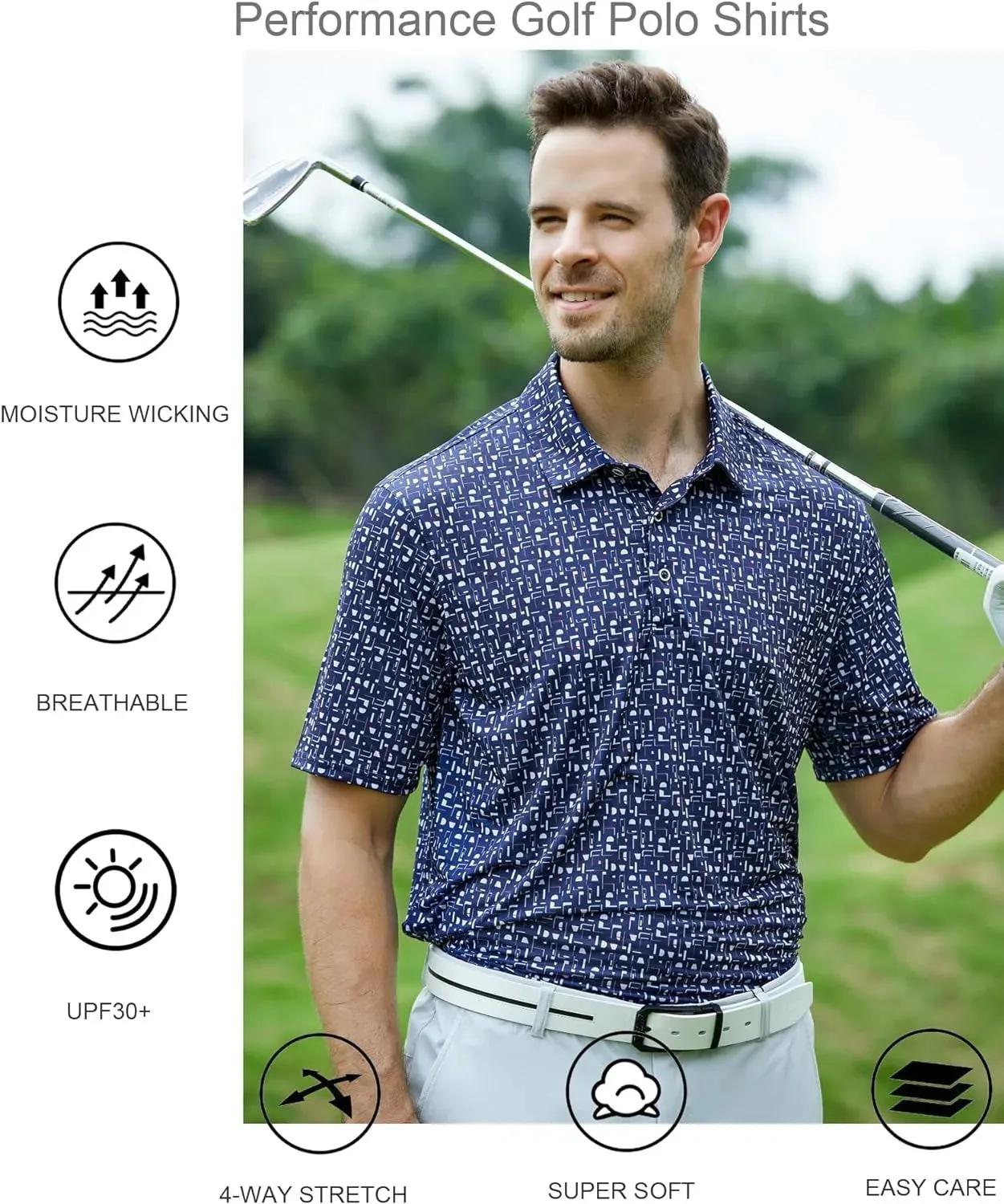 Ryan - Men's Quick-Drying Golf Polo Shirt