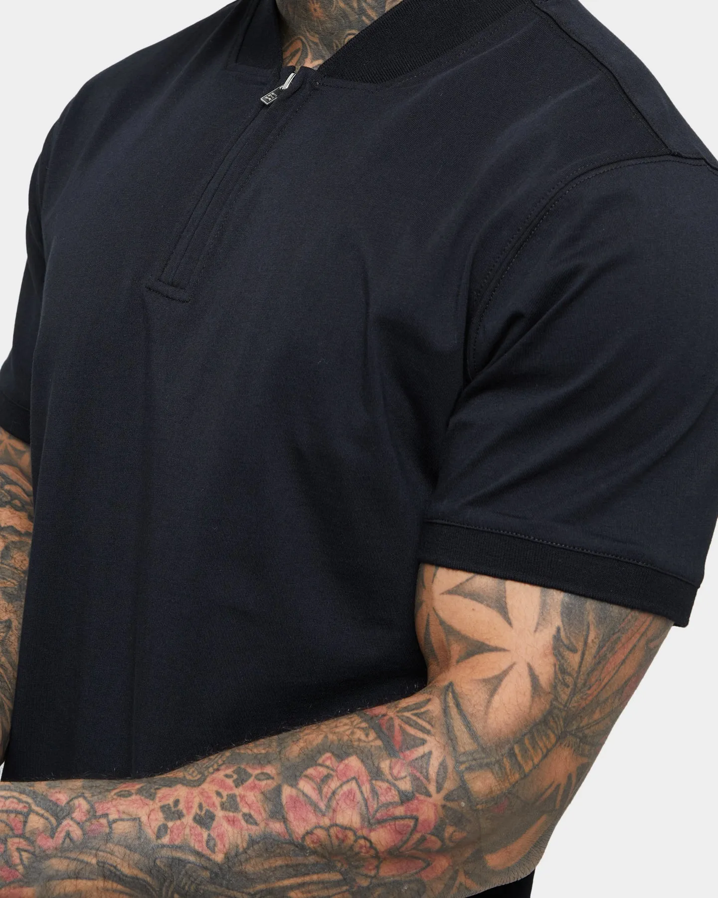 Saint Morta Loom Polo Shirt Black/Black