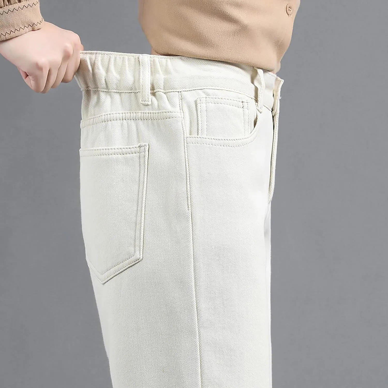 sdbrld Fleece Lined Jeans Women,Womens Fleece Lined Jeans Winter Warm Thermal Jeans Thicken Skinny Stretch Denim Pants Tights