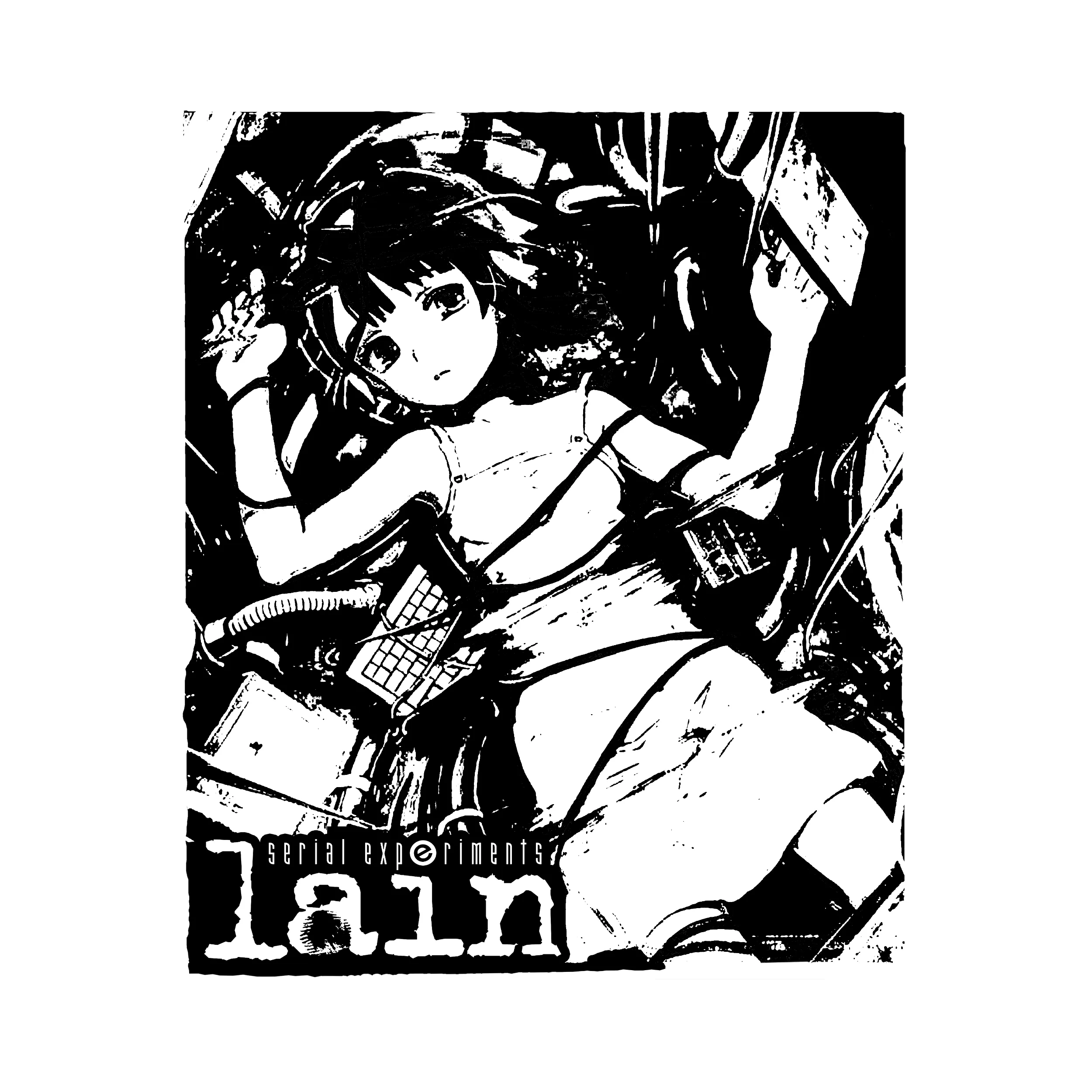 Serial Experiments Lain Slim Fit Tee