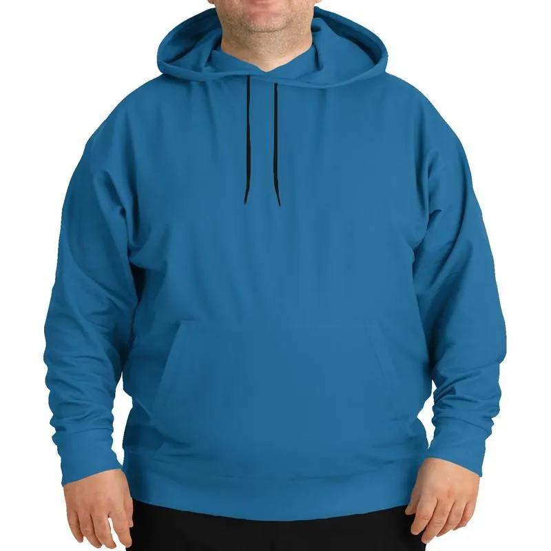 Shaded Midtone Blue Hoodie | Unisex | with PLUS sizes | C80M40Y0K30