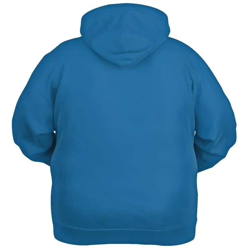 Shaded Midtone Blue Hoodie | Unisex | with PLUS sizes | C80M40Y0K30