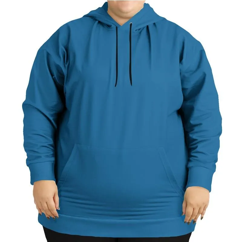Shaded Midtone Blue Hoodie | Unisex | with PLUS sizes | C80M40Y0K30