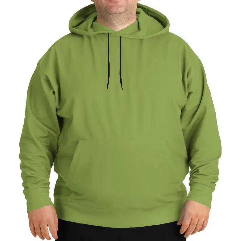 Shaded Midtone Warm Green Hoodie | Unisex | with PLUS sizes | C30M0Y80K30