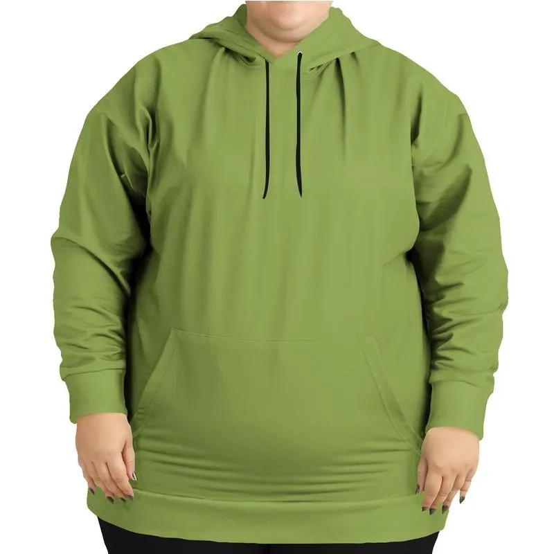 Shaded Midtone Warm Green Hoodie | Unisex | with PLUS sizes | C30M0Y80K30