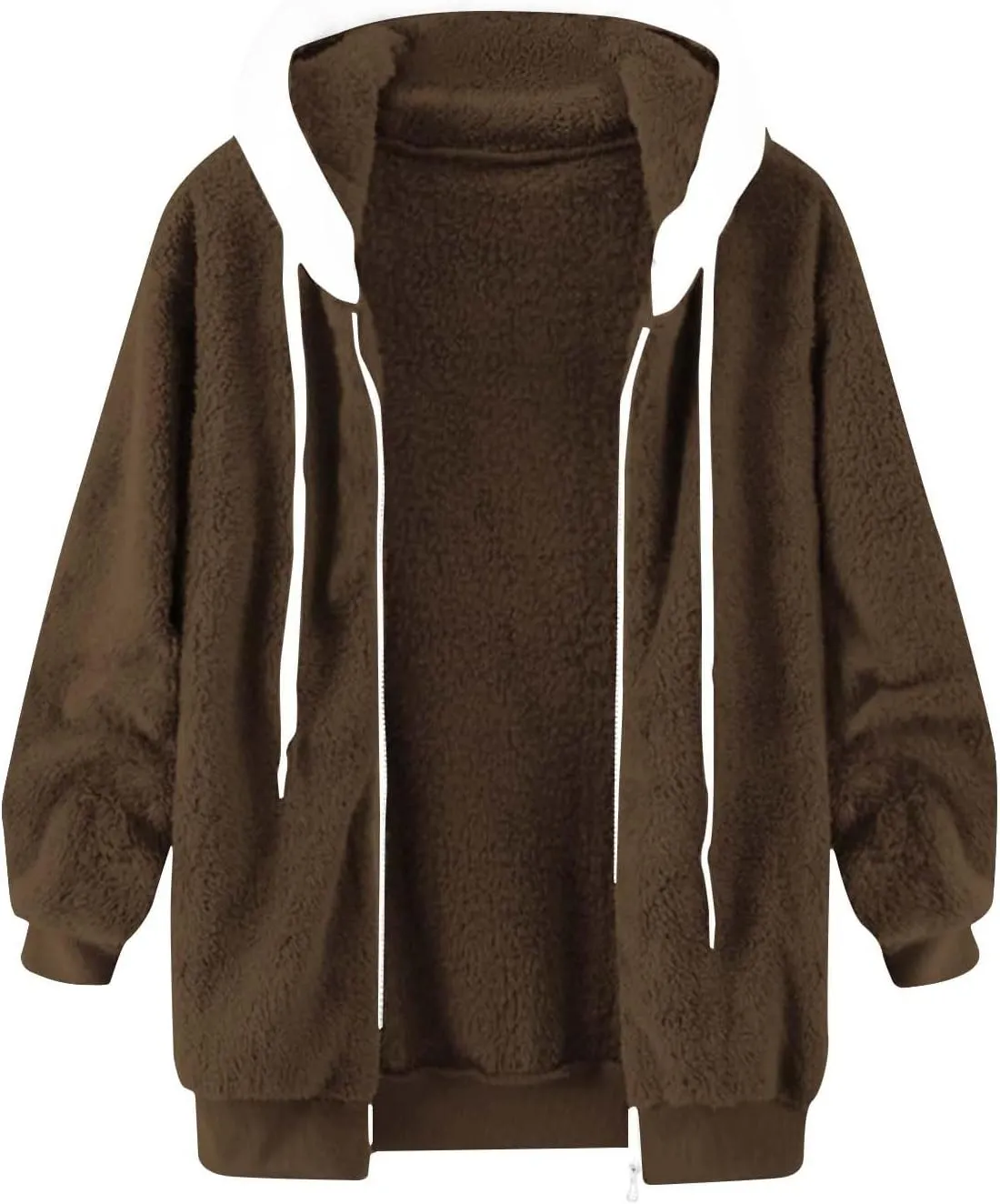 SHAOBGE Women'S Winter Coats Fall Fashion For Women 2023 Fleece Lined Coat Hoodie Fall Jackets For Women