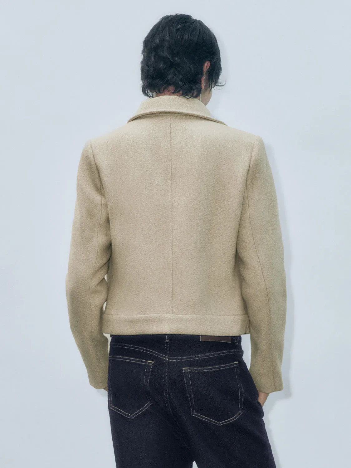 Shirt Collar Flap Pocket Jackets
