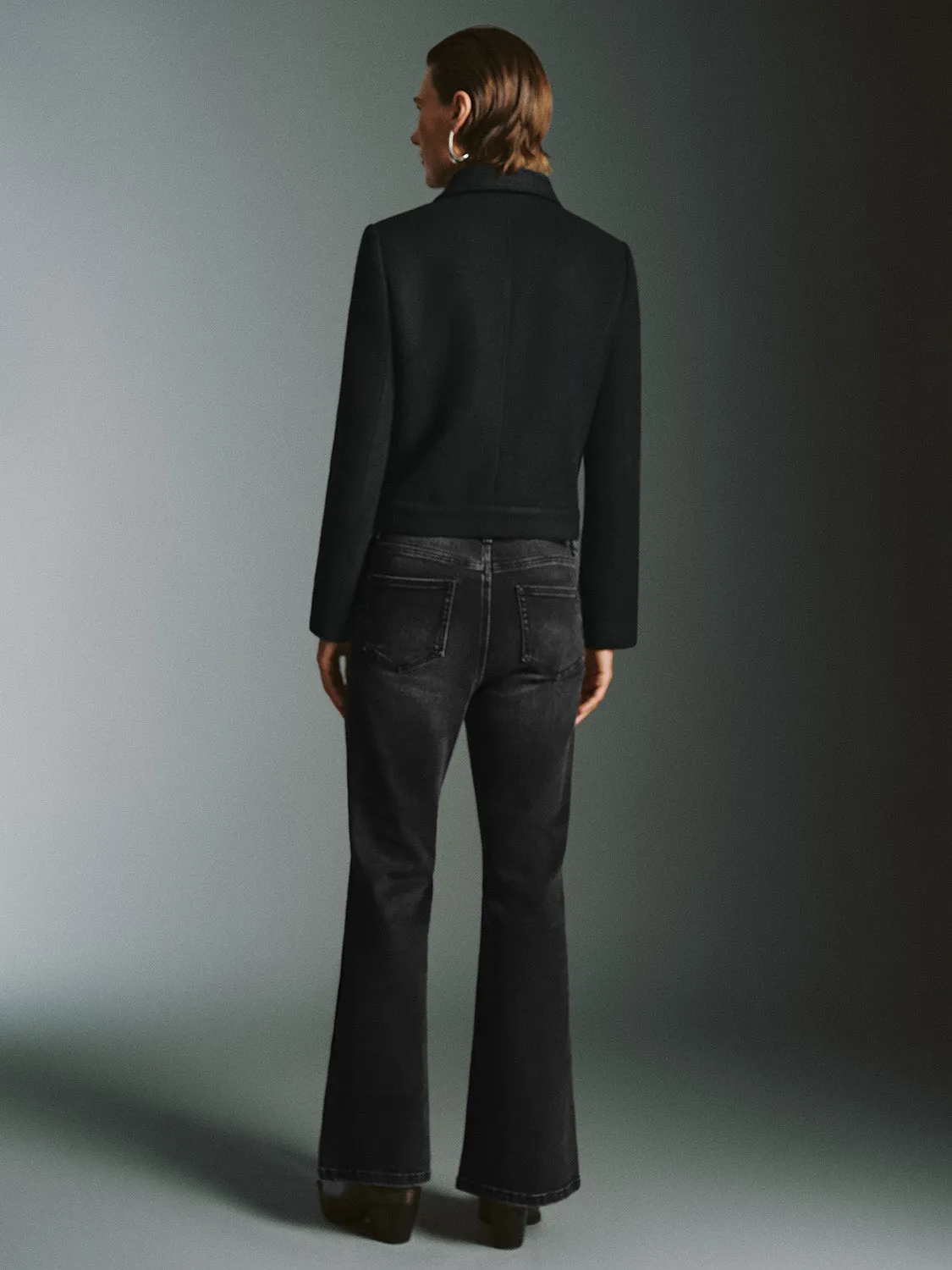 Shirt Collar Flap Pocket Jackets