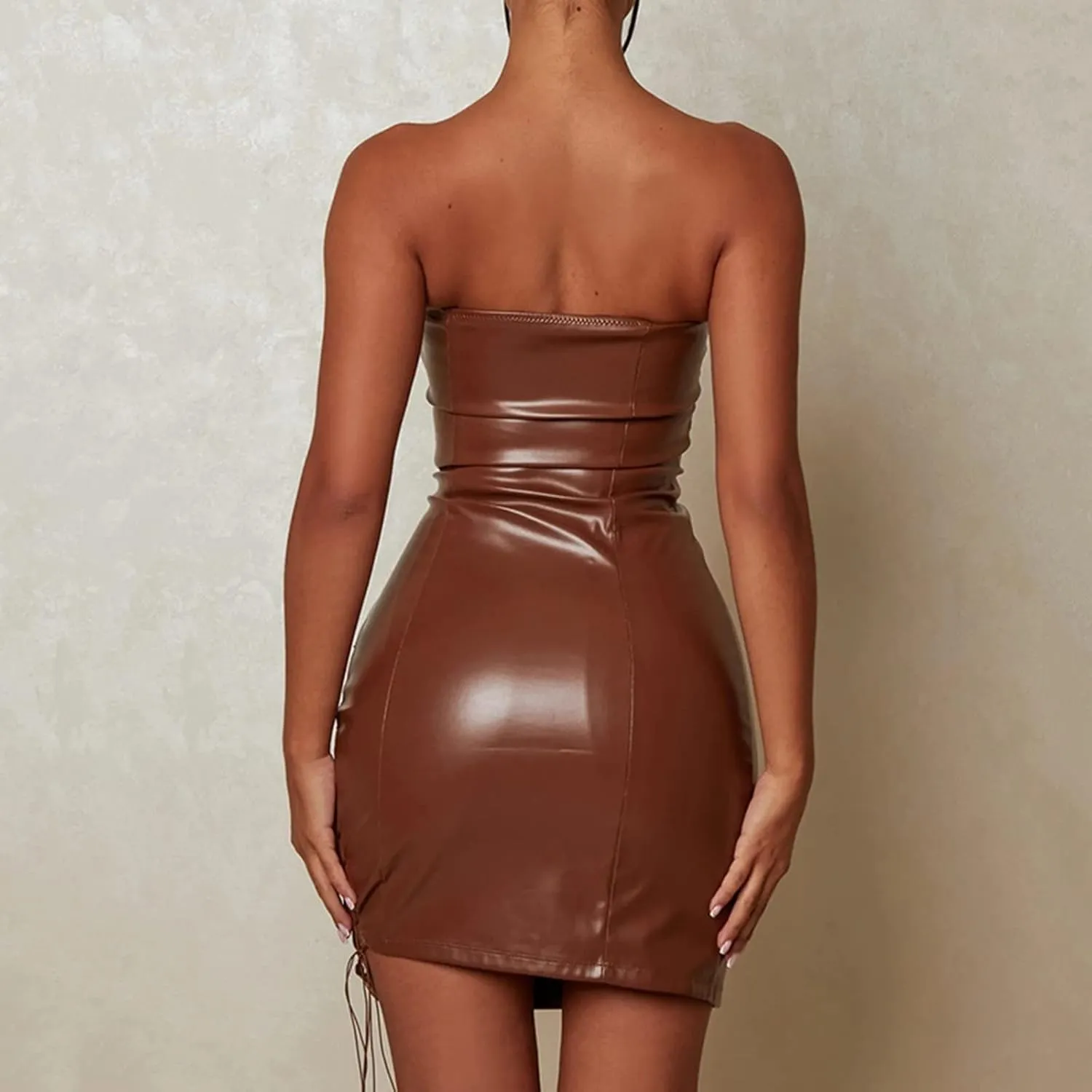Short Formal Dresses for Women 2024 Evening Roundneck GownsTube Top Sleeve Winter Wedding Bodycon Formal Dress