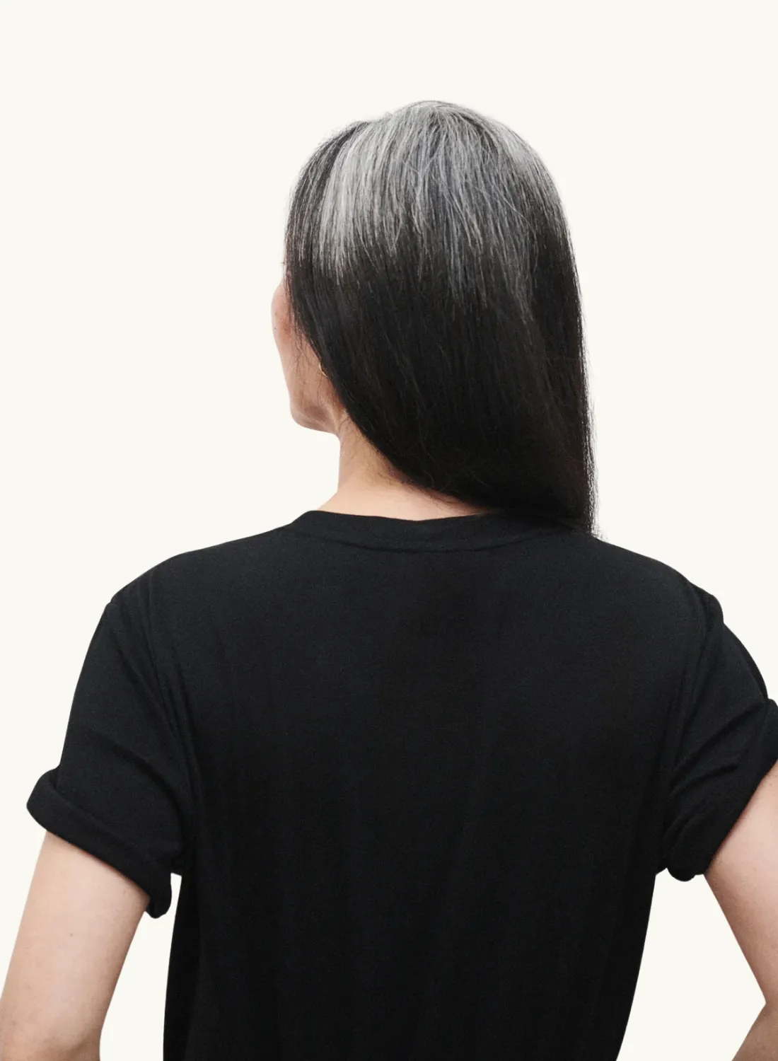 Silk Laundry Bodysuit Tee in BLACK