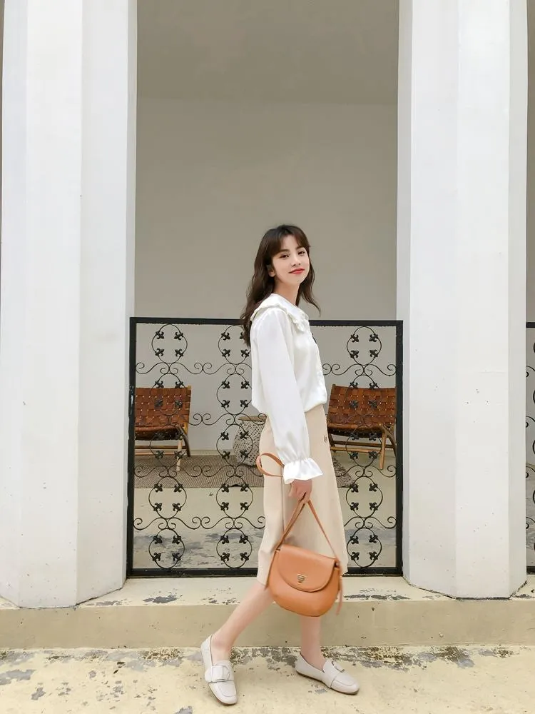 Simple Elegant Casual Blouse Shirt