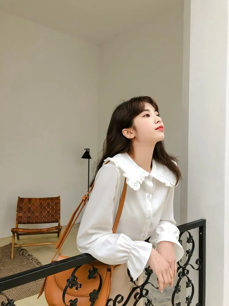 Simple Elegant Casual Blouse Shirt