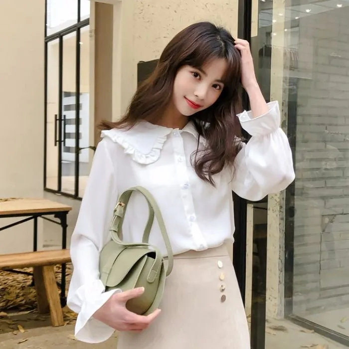 Simple Elegant Casual Blouse Shirt