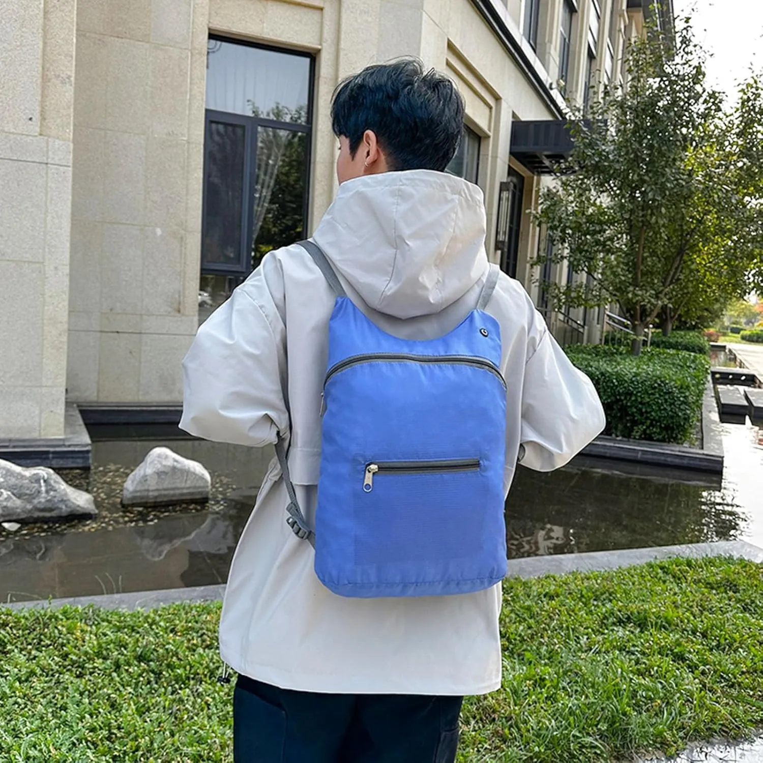 Skin Bag Large Capacity Ultra Lightweight Portable Foldable Bag Men's Sports Backpack Travel Backpack (BU2, One Size)
