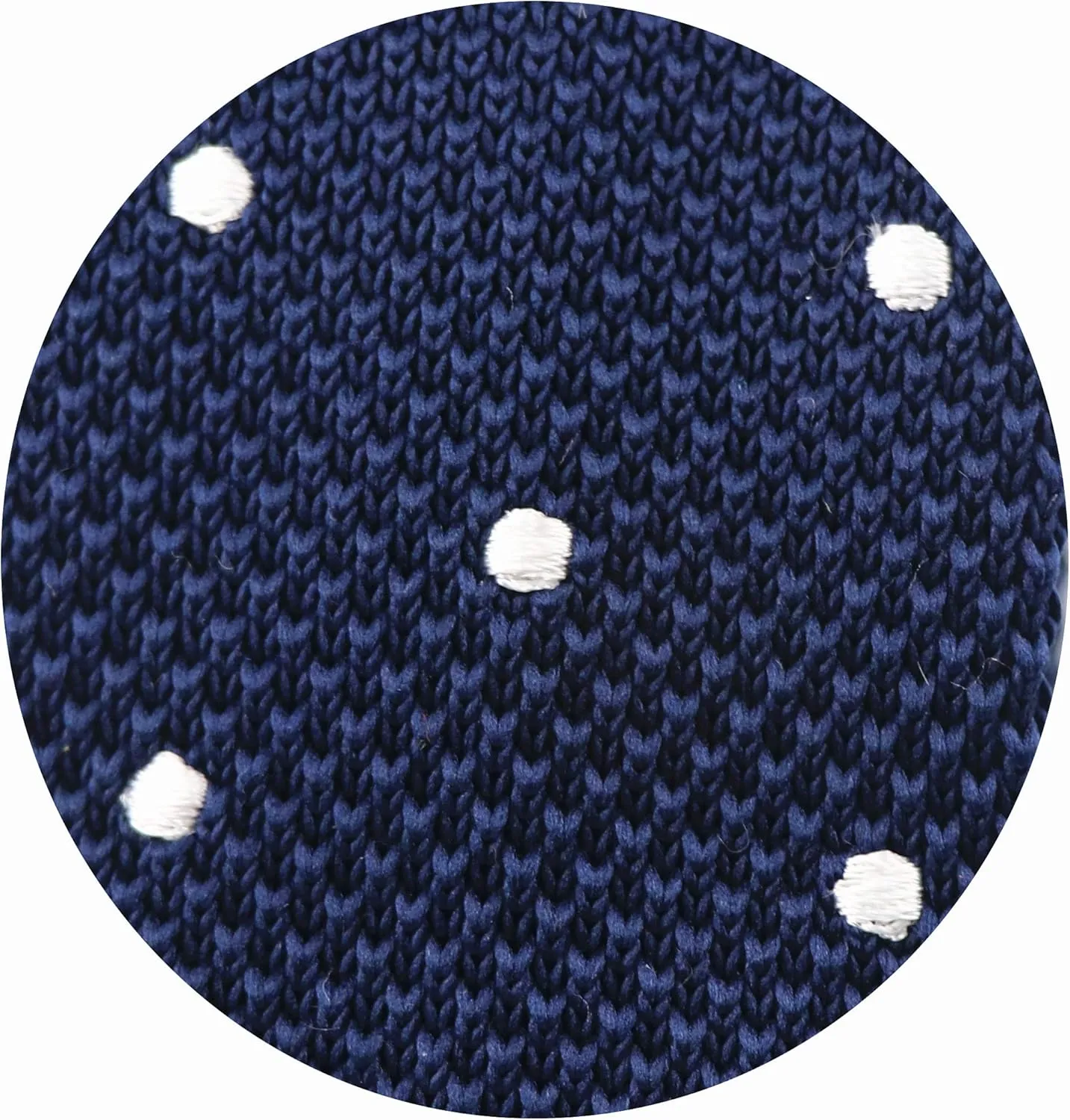 Skinny Knit Tie for Men Vintage Smart Patterned Casual Necktie 2.2" Flat-end Smart Sock Ties