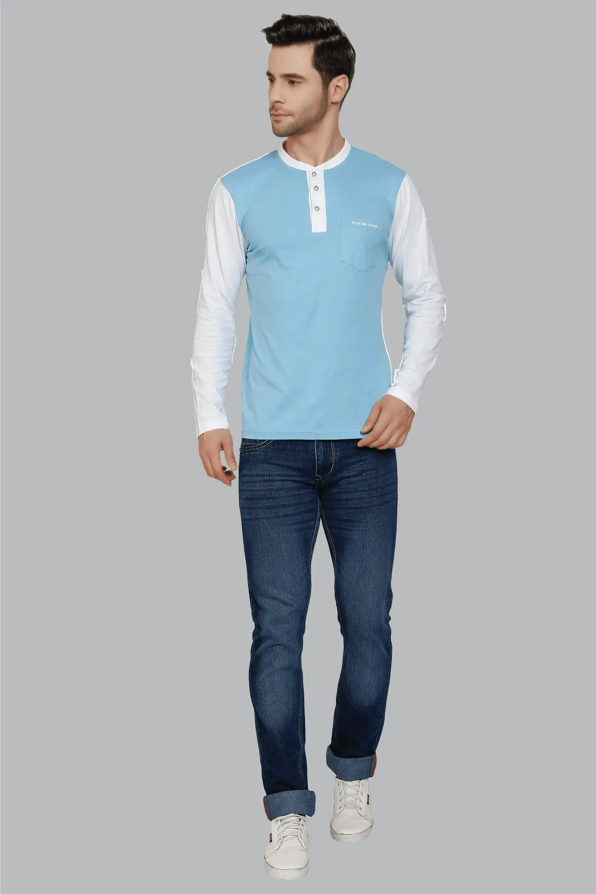 Slim Fit Blue with Shade Denim Jeans For Men