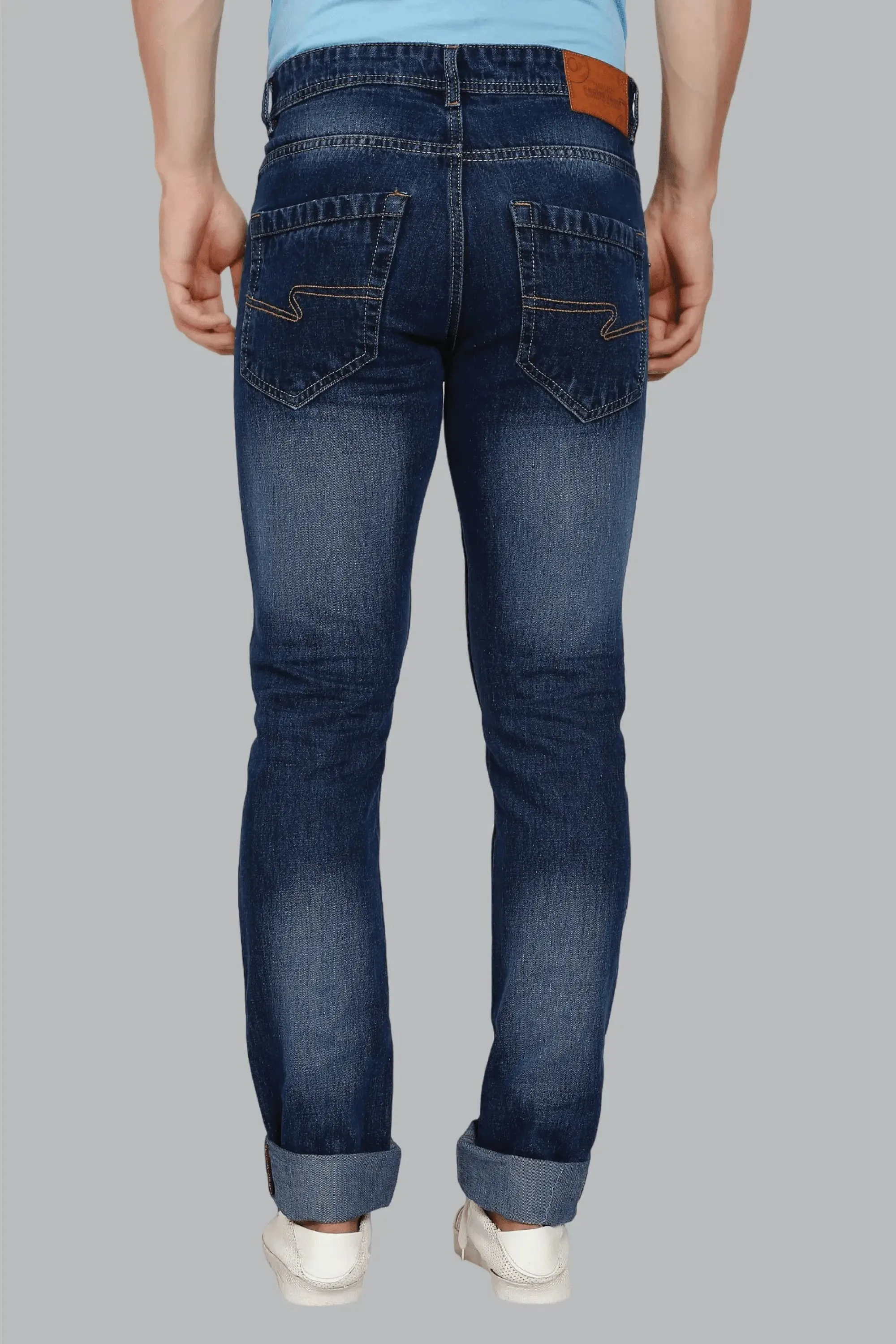 Slim Fit Blue with Shade Denim Jeans For Men