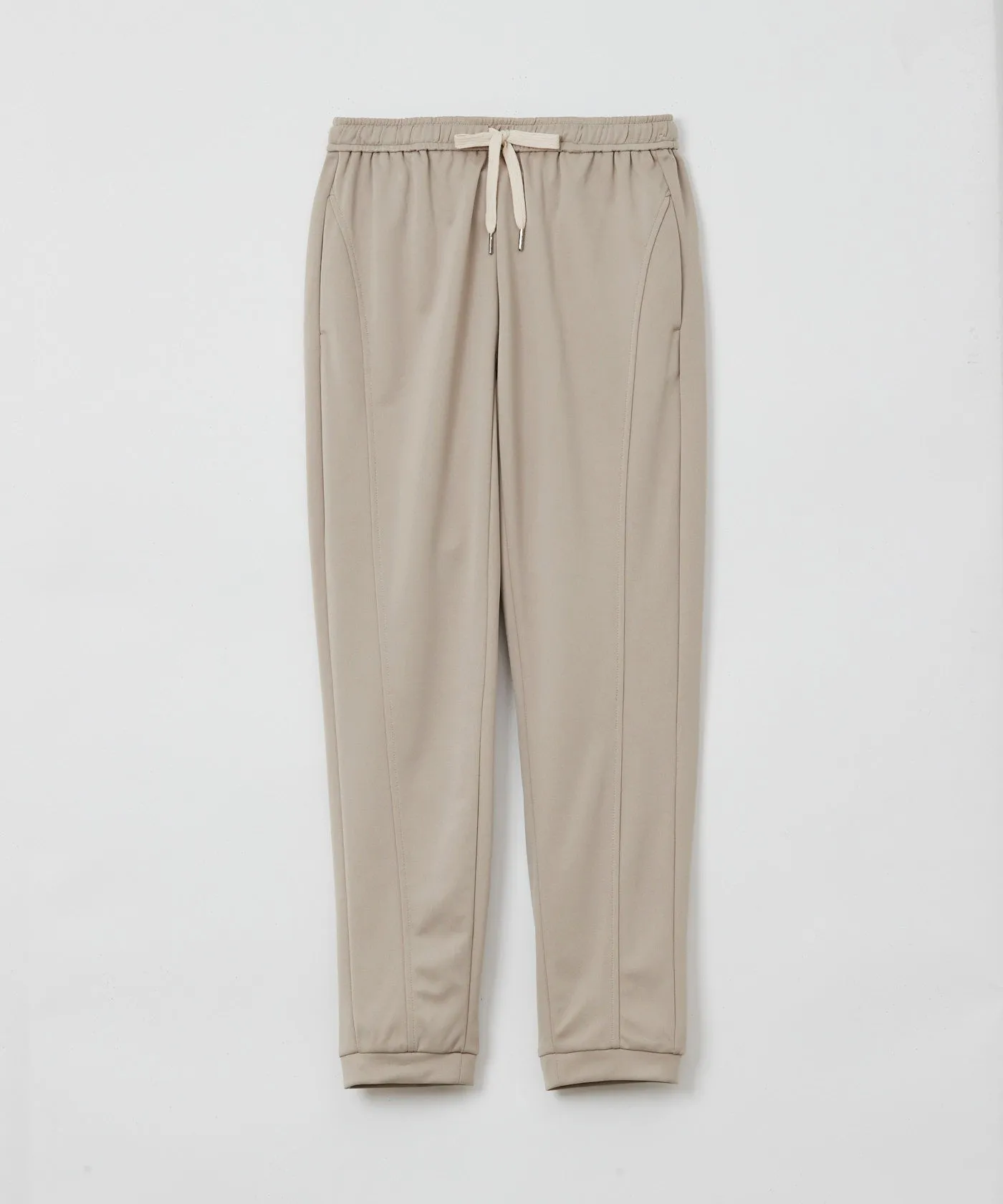 Slim-Fit Cropped Pants - Beige